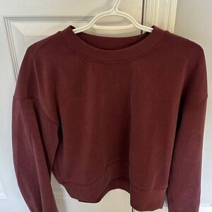 Lululemon Softstreme crop Crewneck Sweatshirt